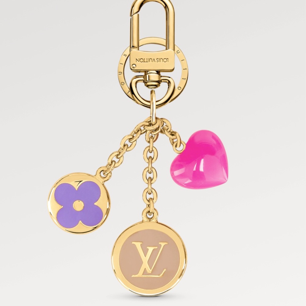 LV Enamoured Keyring bag charm.
